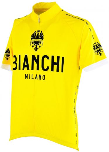 Bianchi Retro cykeltrøje Gul - Jersey