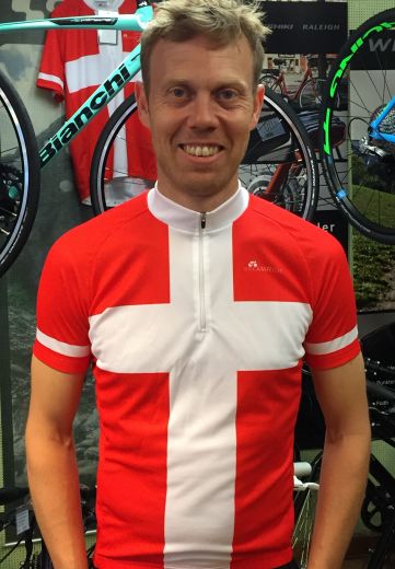Cykeltrøje Dannebrog Dreamride - Jersey Rød hvid