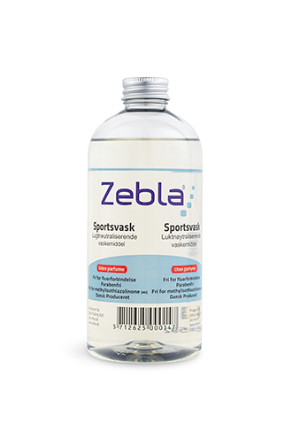Zebla Sportsvask Uden parfume 500 ml.